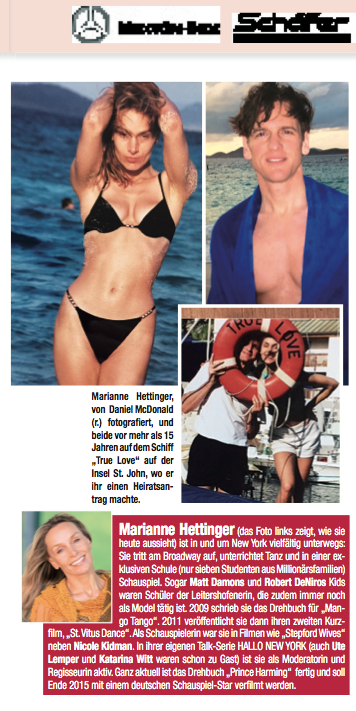 Marianne Hettinger and Jennifer Aniston in AJ magazine 2015